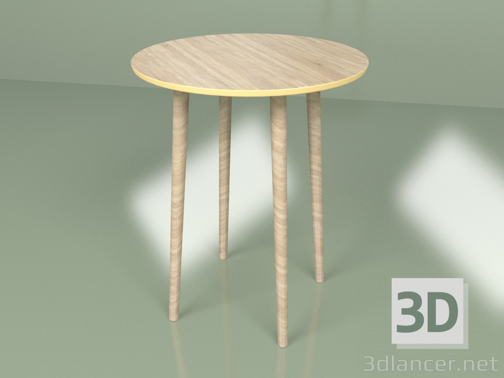 3d model Mesa Sputnik mini chapa (ocre amarillo) - vista previa