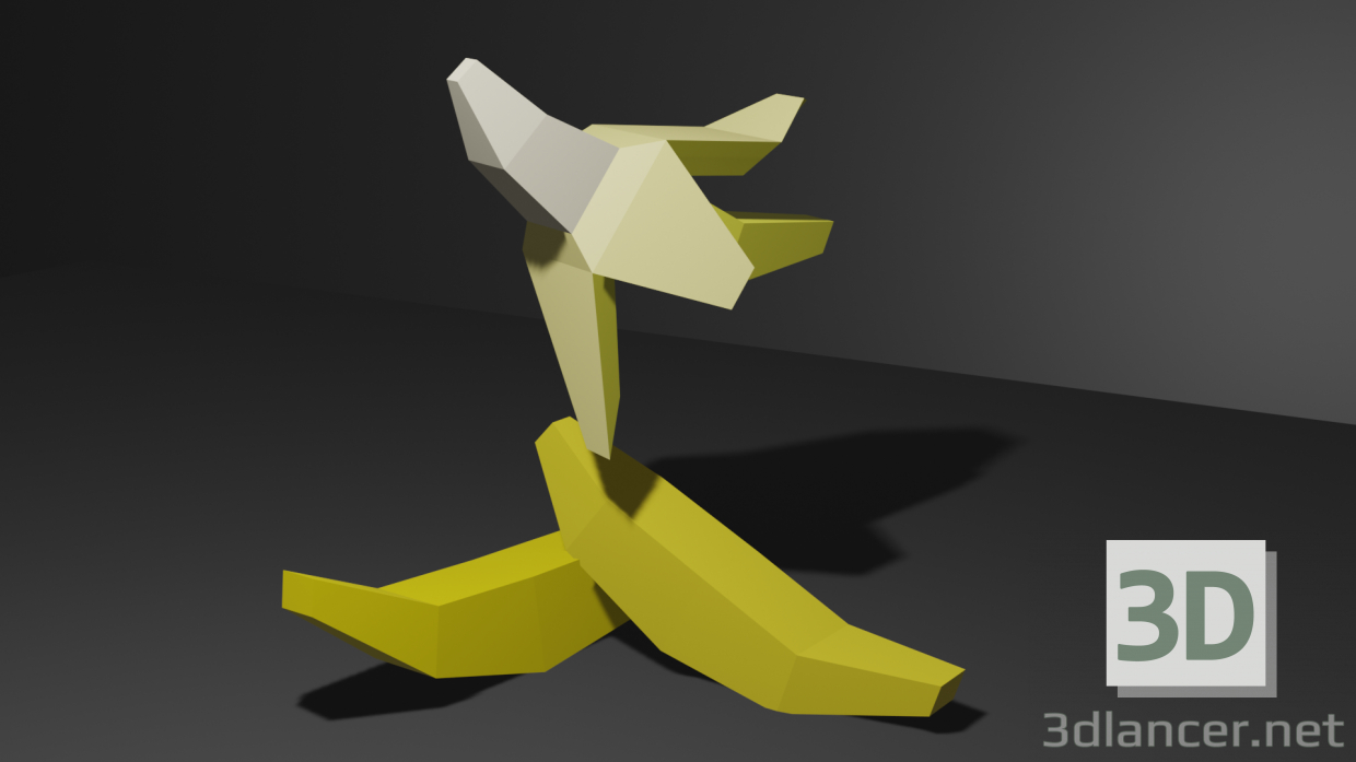 modèle 3D bananes - preview