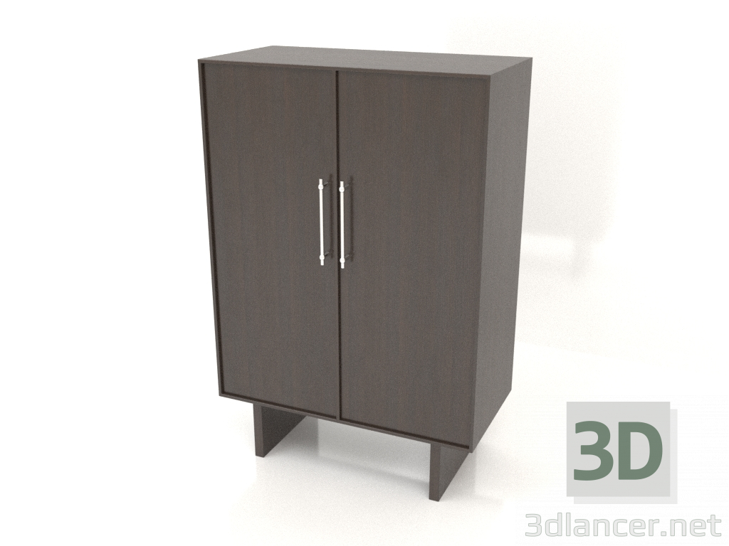 3D Modell Kleiderschrank B 02 (800x400x1200, holzbraun) - Vorschau