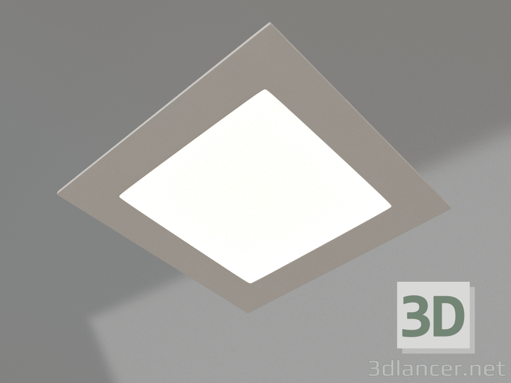 3d model Lámpara DL-142x142M-13W Blanco - vista previa