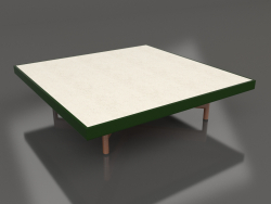 Mesa de centro cuadrada (Verde botella, DEKTON Danae)