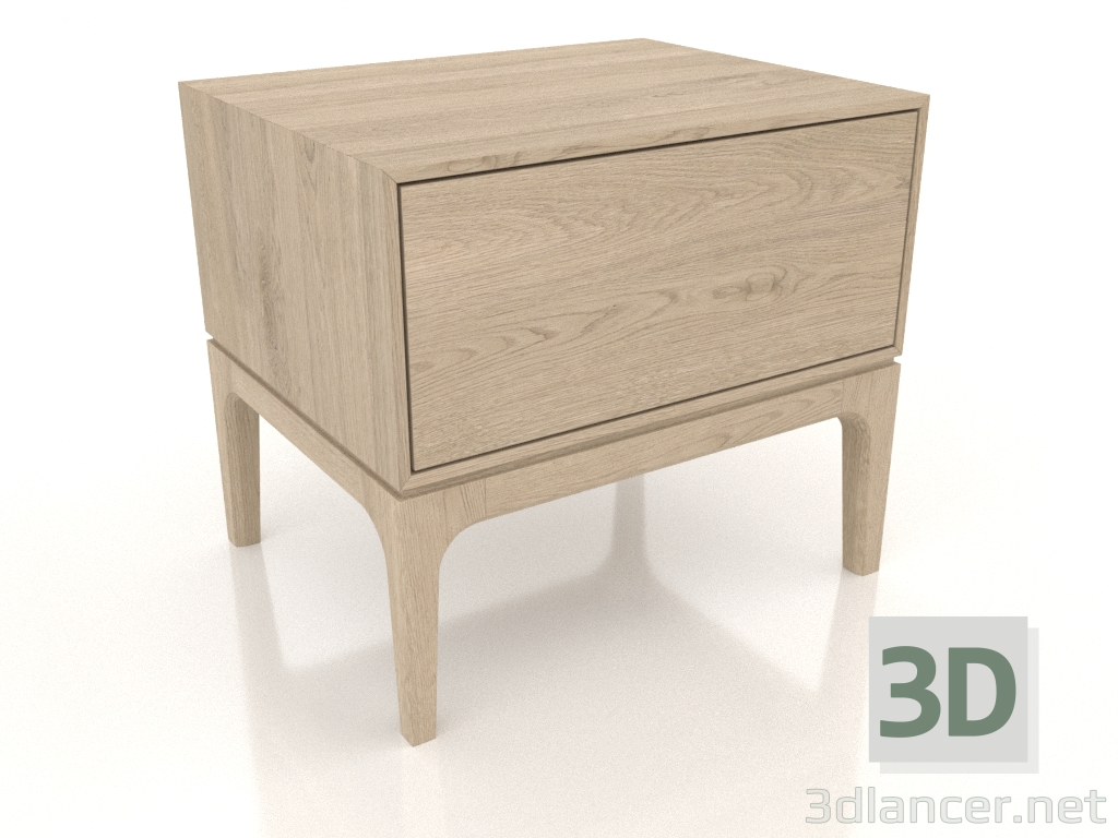 modèle 3D Table de chevet FARGO 1 tiroir (chêne éclairci) - preview modèle 3D Table de chevet FARGO 1 tiroir (chêne éclairci) - preview