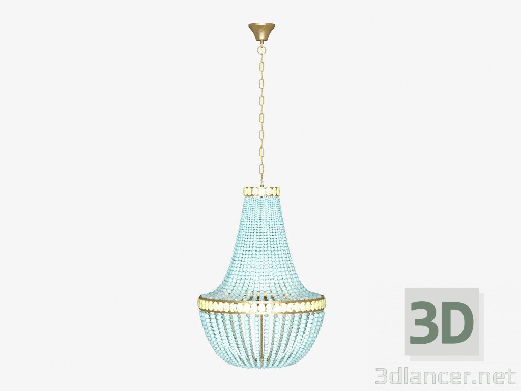 modello 3D Sospensioni VENEZIA CHANDELIER (CH076-6-BU) - anteprima