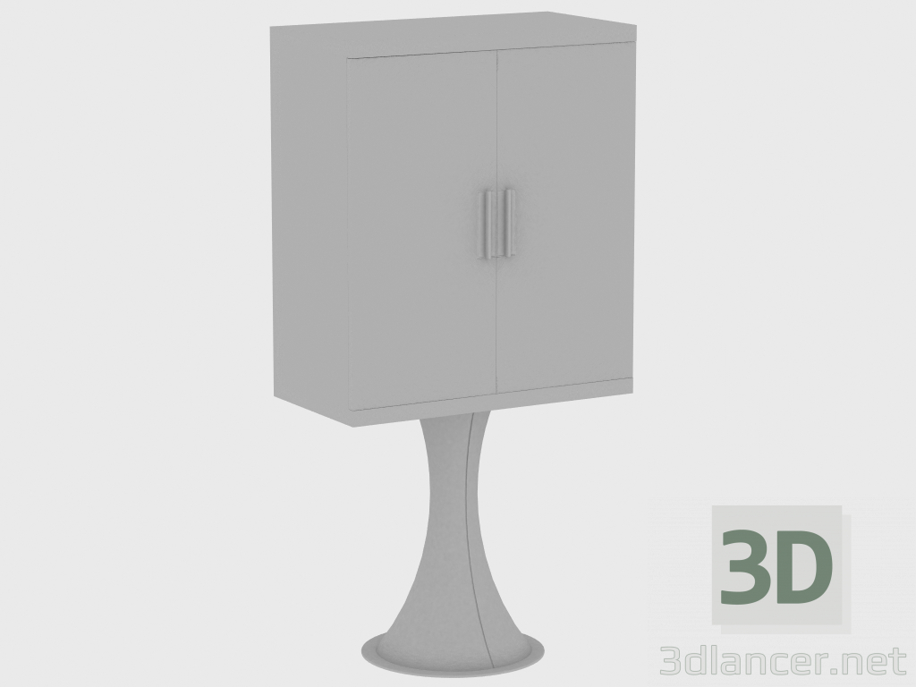 modello 3D Credenza OSCAR CUPBOARD (80X42XH160) - anteprima