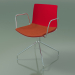 3d model Chair 0455 (swivel, with armrests, with seat cushion, polypropylene PO00104) - preview