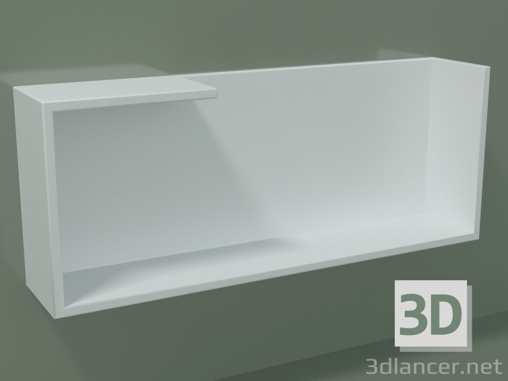 3d model Estante horizontal (90U19006, Glacier White C01, L 60, P 12, H 24 cm) - vista previa