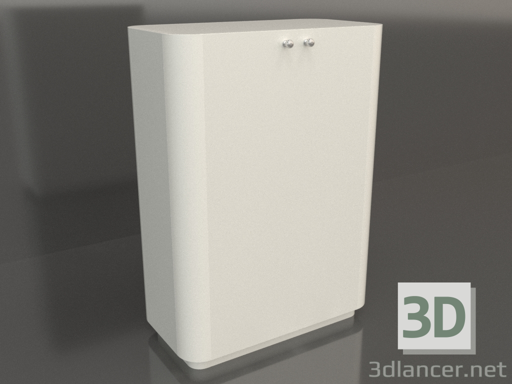 3d модель Тумба TM 031 (760x400x1050, white plastic color) – превью