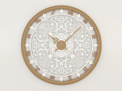 Wall clock ZODIAC (gold)