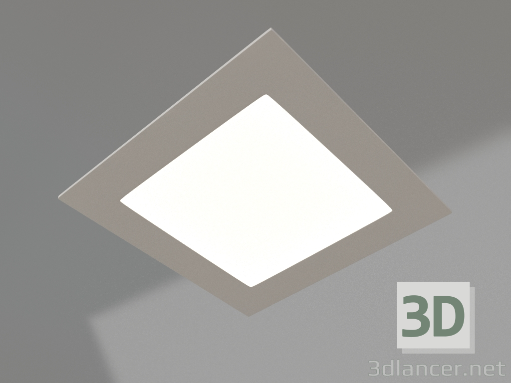 3d model Lámpara DL-142x142M-13W Blanco Día - vista previa