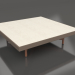 3d model Mesa de centro cuadrada (Bronce, DEKTON Danae) - vista previa