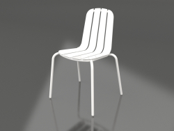 Chaise de salle à manger (Blanc)