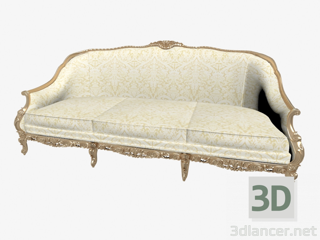 modèle 3D Canapé classique - preview