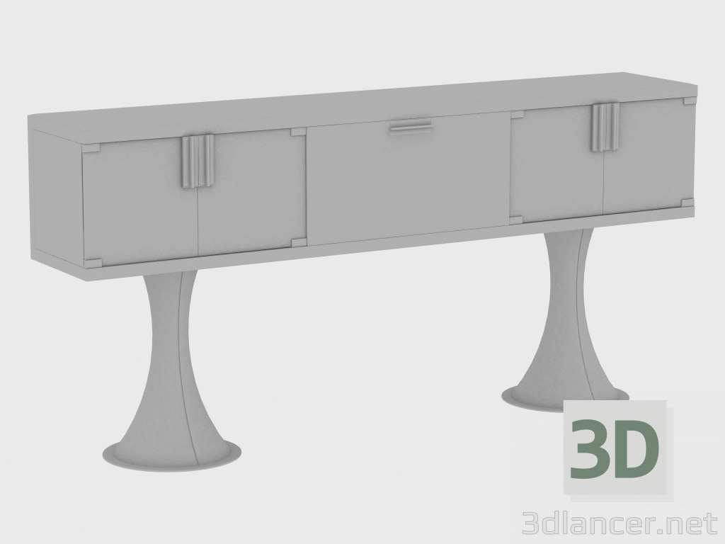 modello 3D Buffet OSCAR CUPBOARD (240X45XH107) - anteprima