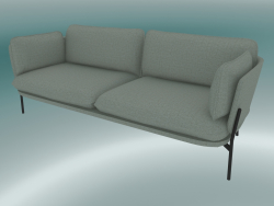 Sofa Sofa (LN3.2, 84x220 H 75cm, Pieds noirs chauds, Sunniva 2 717)