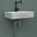 3d Marble sink with faucet and pipes model buy - render