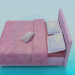 3d model Cama - vista previa