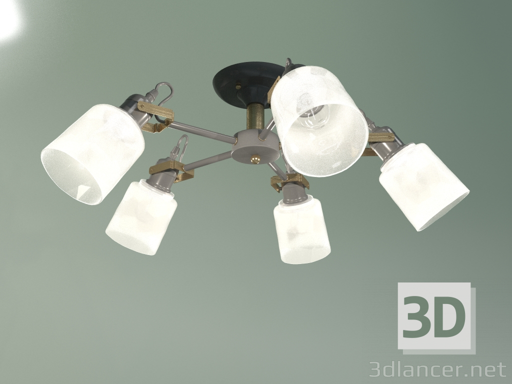 3d model Ceiling chandelier Astor 70111-5 (black) - preview