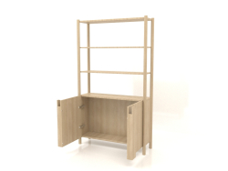 Rack ST 05 (with open doors, 1000x300x1725, wood white)