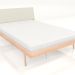 3d model Double bed Fawn with light headboard 140X200 - preview