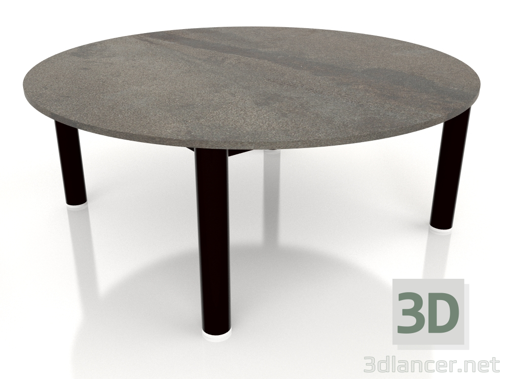 3d model Mesa de centro D 90 (Negro, DEKTON Radium) - vista previa