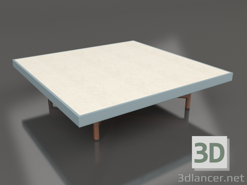 Modelo 3d Mesa de centro quadrada (cinza azul, DEKTON Danae) - preview