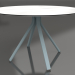 3d model Mesa de comedor redonda sobre pata columna Ø120 (Gris azul) - vista previa