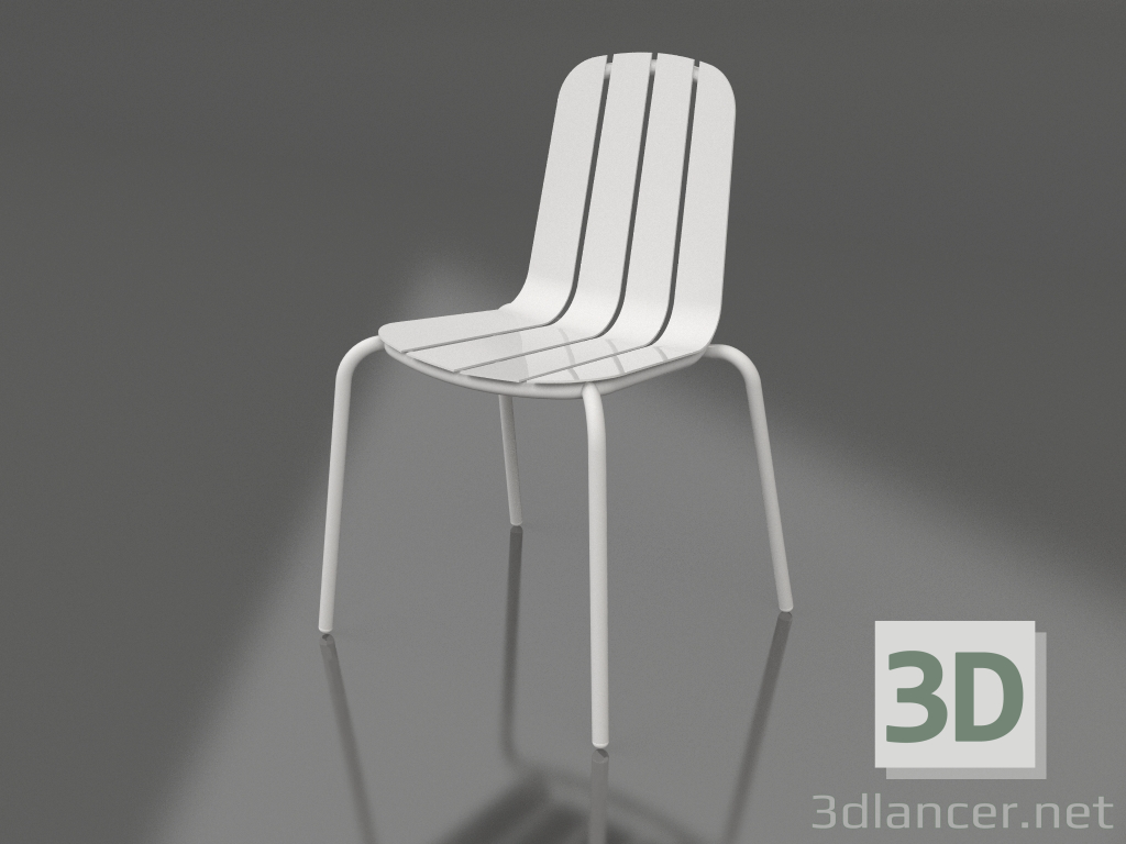 modèle 3D Chaise de salle à manger (Gris) - preview