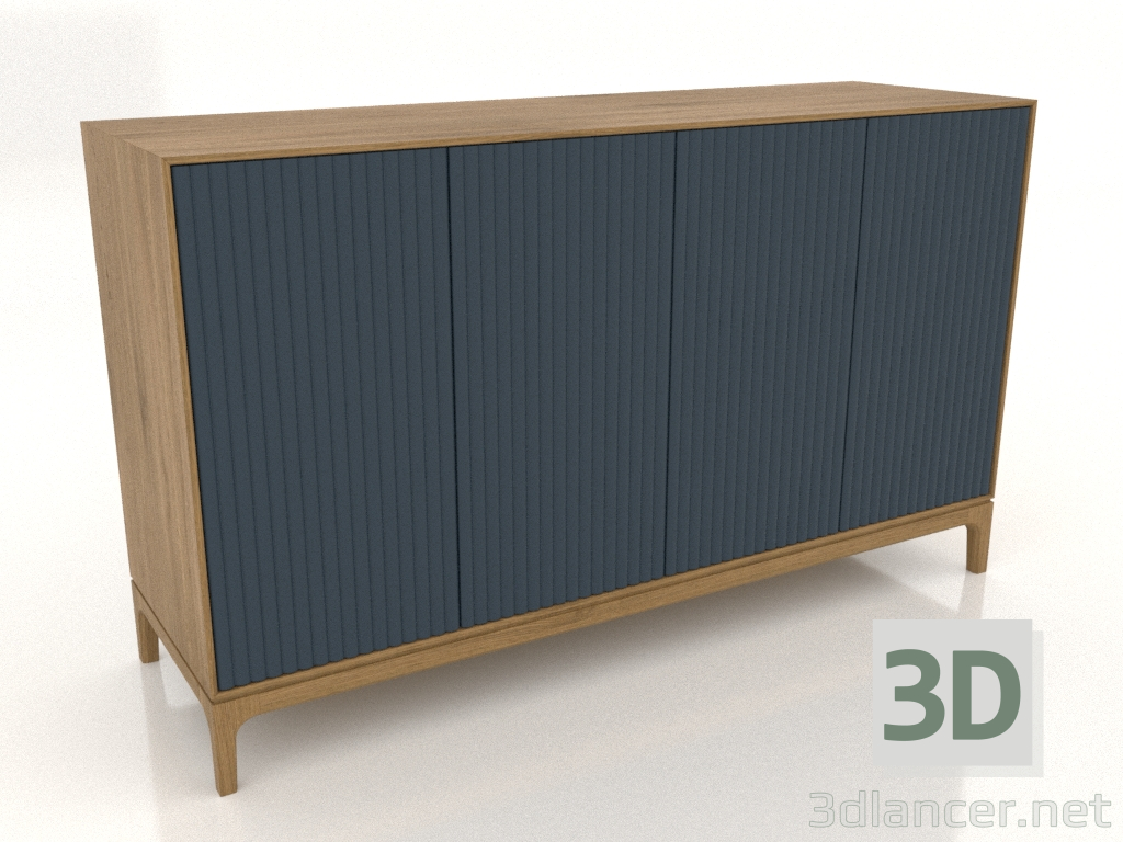 3D Modell FARGO TV-Ständer mit gefrästen Fronten 1600x500x950 mm (Dunkelkobalt, Natureiche, Option 4) - Vorschau