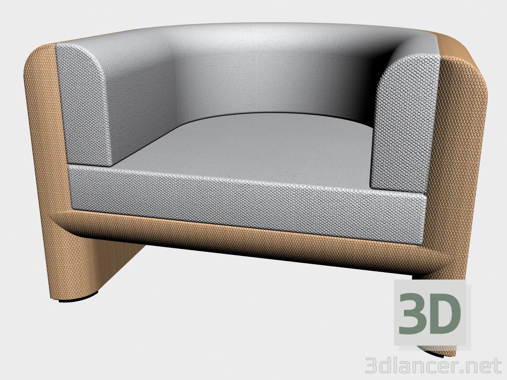 3d модель Кресло Club Armchair 8820 8825 – превью