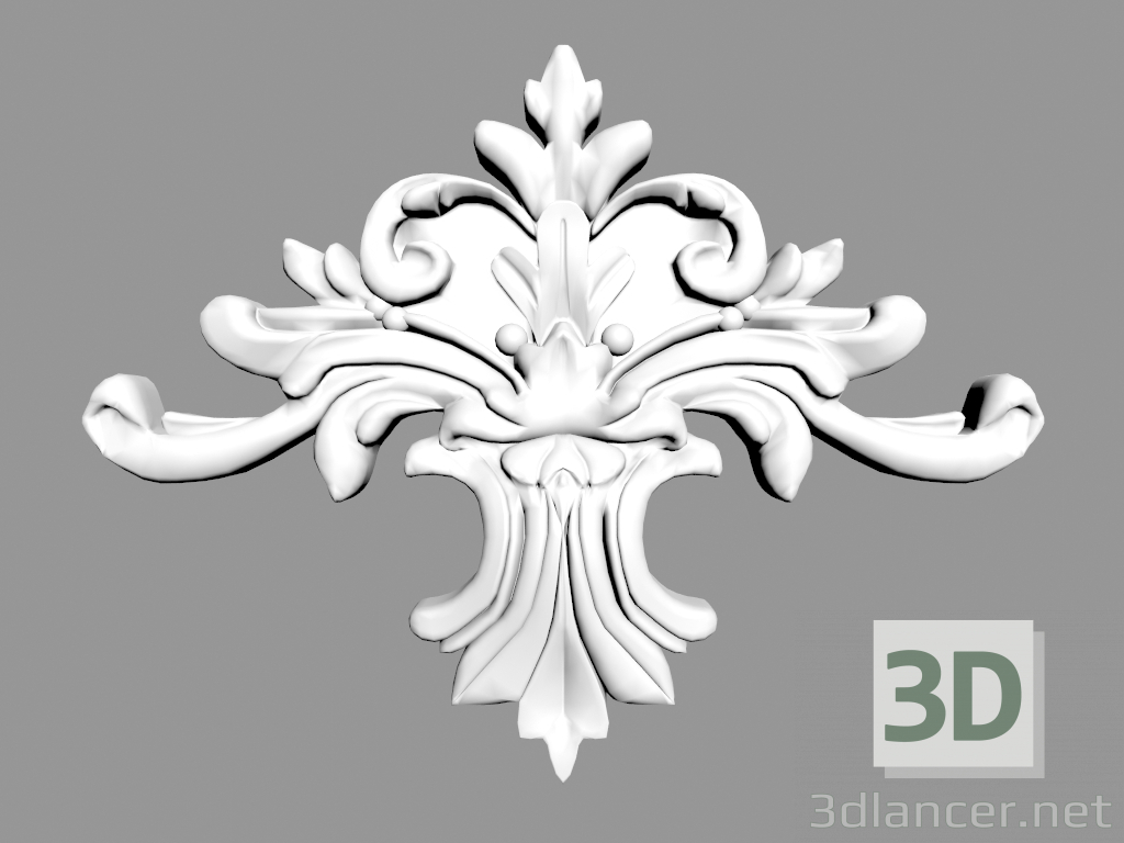 3d model Decorative panel W708 - preview