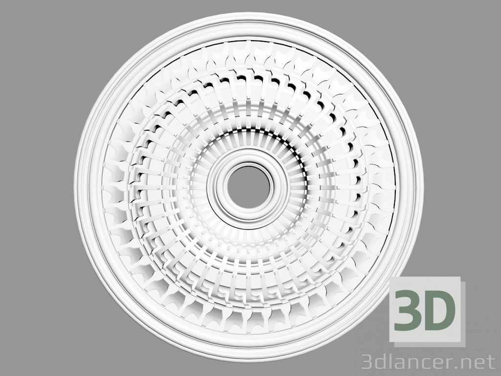 3d модель Розетка потолочная (Р55) – превью