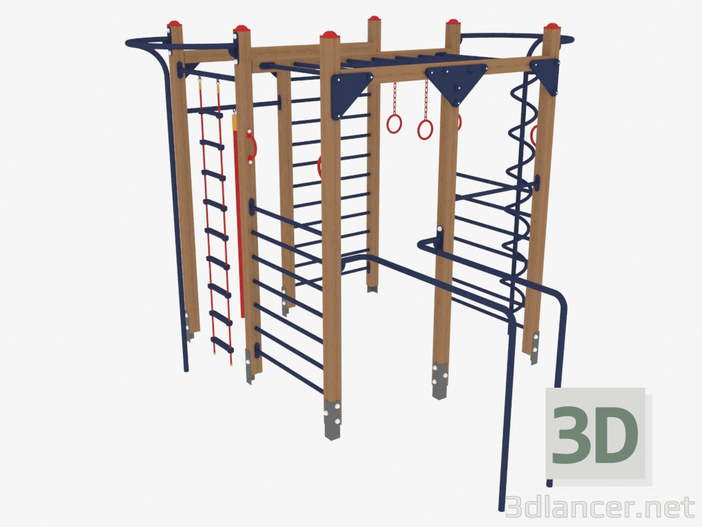 3D modeli Çocuk oyun kompleksi (7801) - önizleme