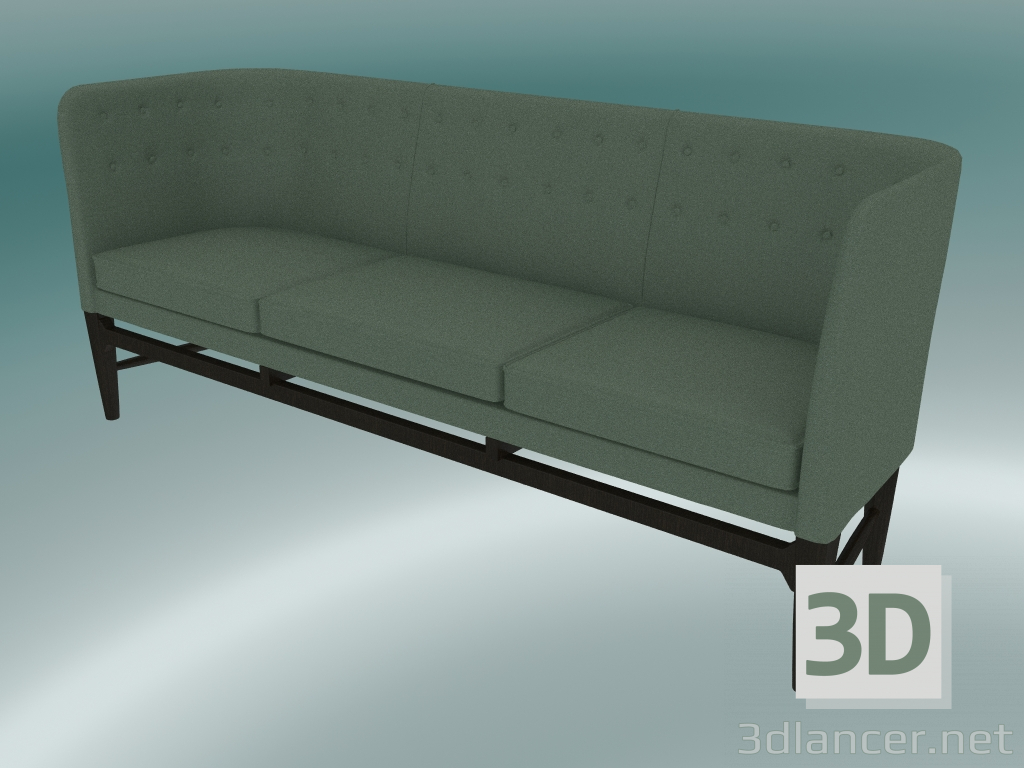 modello 3D Divano sindaco sindaco (AJ5, H 82 cm, 62x200 cm, Noce, Divina - 944) - anteprima