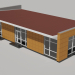 3D mini market 19 X 10 m. modeli satın - render