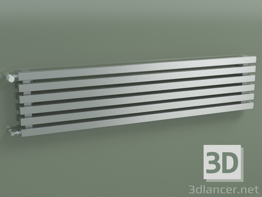 3d model Horizontal radiator RETTA (6 sections 1500 mm 40x40, technolac) - preview