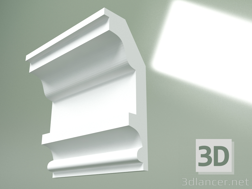 Modelo 3d Cornija de gesso (plinto de teto) KT350 - preview