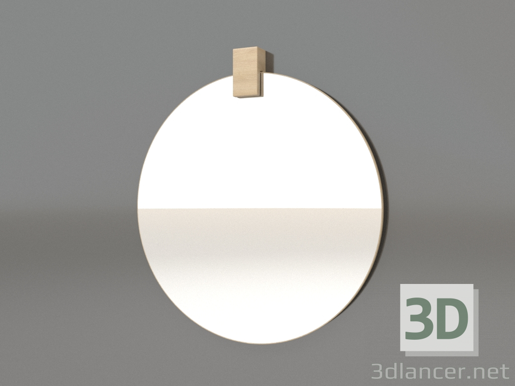 3d модель Дзеркало ZL 04 (d=400, wood white) – превью