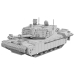 3d Challenger 2 Lego Tank model buy - render