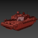 3d Challenger 2 Lego Tank model buy - render