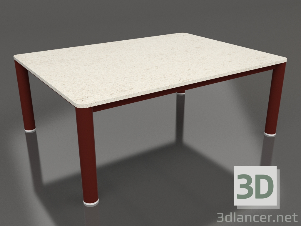 Modelo 3d Mesa de centro 70×94 (vinho tinto, DEKTON Danae) - preview