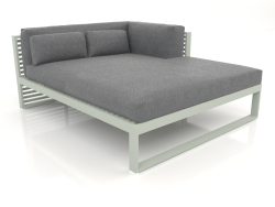 Canapé modulable XL section 2 droite (Gris ciment)