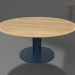 Modelo 3d Mesa de jantar Ø170 (azul cinza, madeira Iroko) - preview