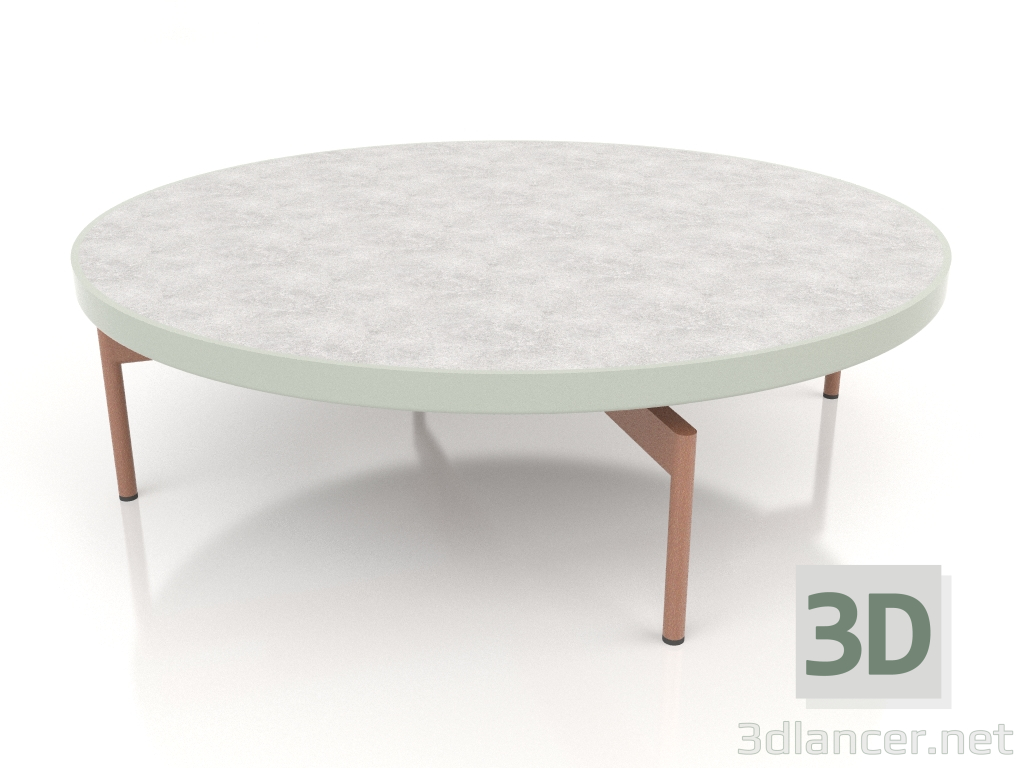 3d модель Стол журнальный круглый Ø120 (Cement grey, DEKTON Kreta) – превью