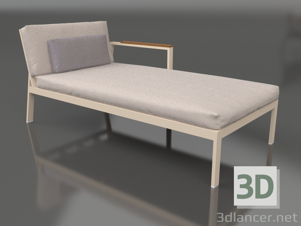 3d model Sofa module, section 2 right (Sand) - preview