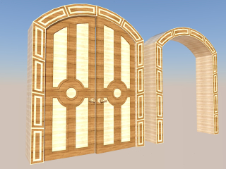 Вхідні двері та арка