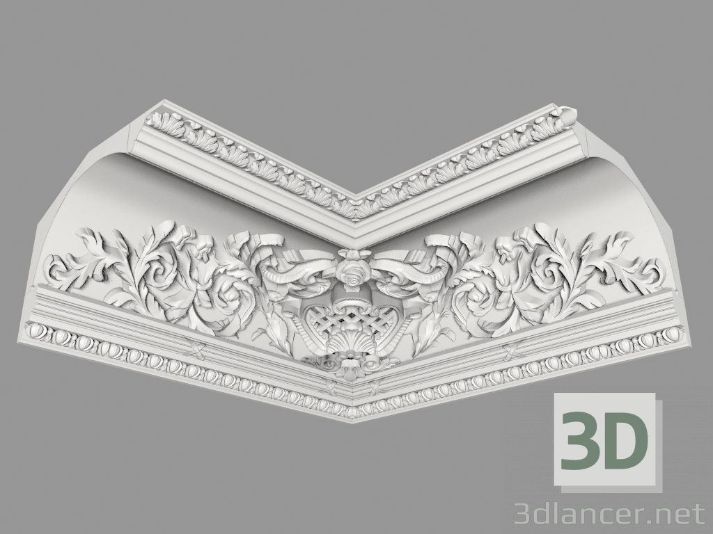 3d model Molded eaves (КФ55у) - preview