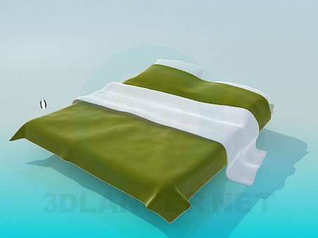 3d model Double bed - preview