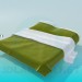 3d model Double bed - preview