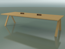Table avec plan de travail 5010 (H 74-320 x 120 cm, chêne naturel, composition 2)