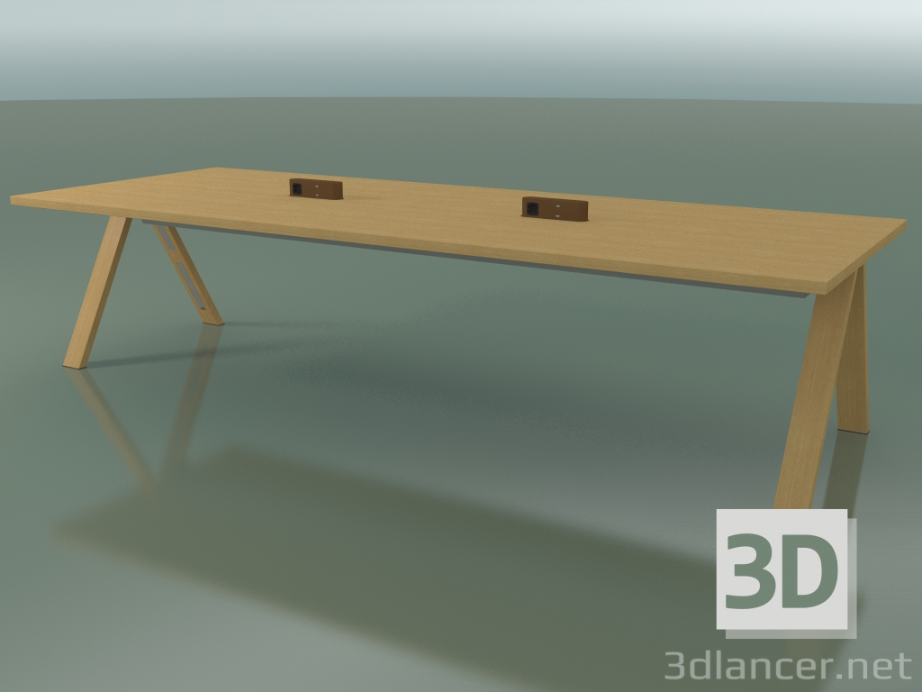 modèle 3D Table avec plan de travail 5010 (H 74-320 x 120 cm, chêne naturel, composition 2) - preview